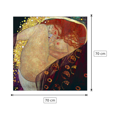 Danae - Klimt Gustav - cm 70x70 - Pannello in MDF