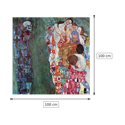 Death and Life - Klimt Gustav - cm 100x100 - Pannello in MDF