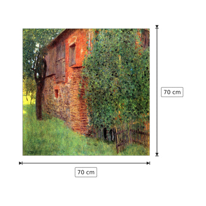 Farmhouse in Chamber in Attersee - Klimt Gustav - cm 70x70 - Pannello in MDF