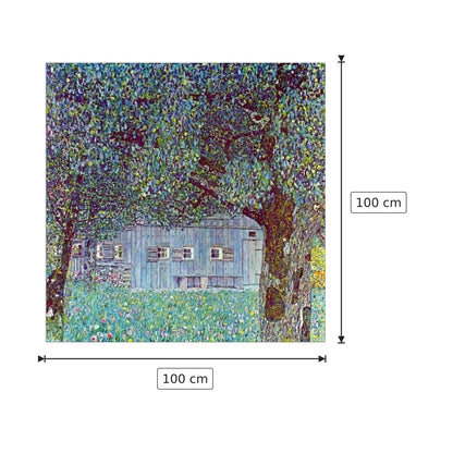 Farmhouse in Upper Austria - Klimt Gustav - cm 100x100 - Pannello in MDF