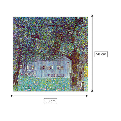 Farmhouse in Upper Austria - Klimt Gustav - cm 50x50 - Pannello in MDF