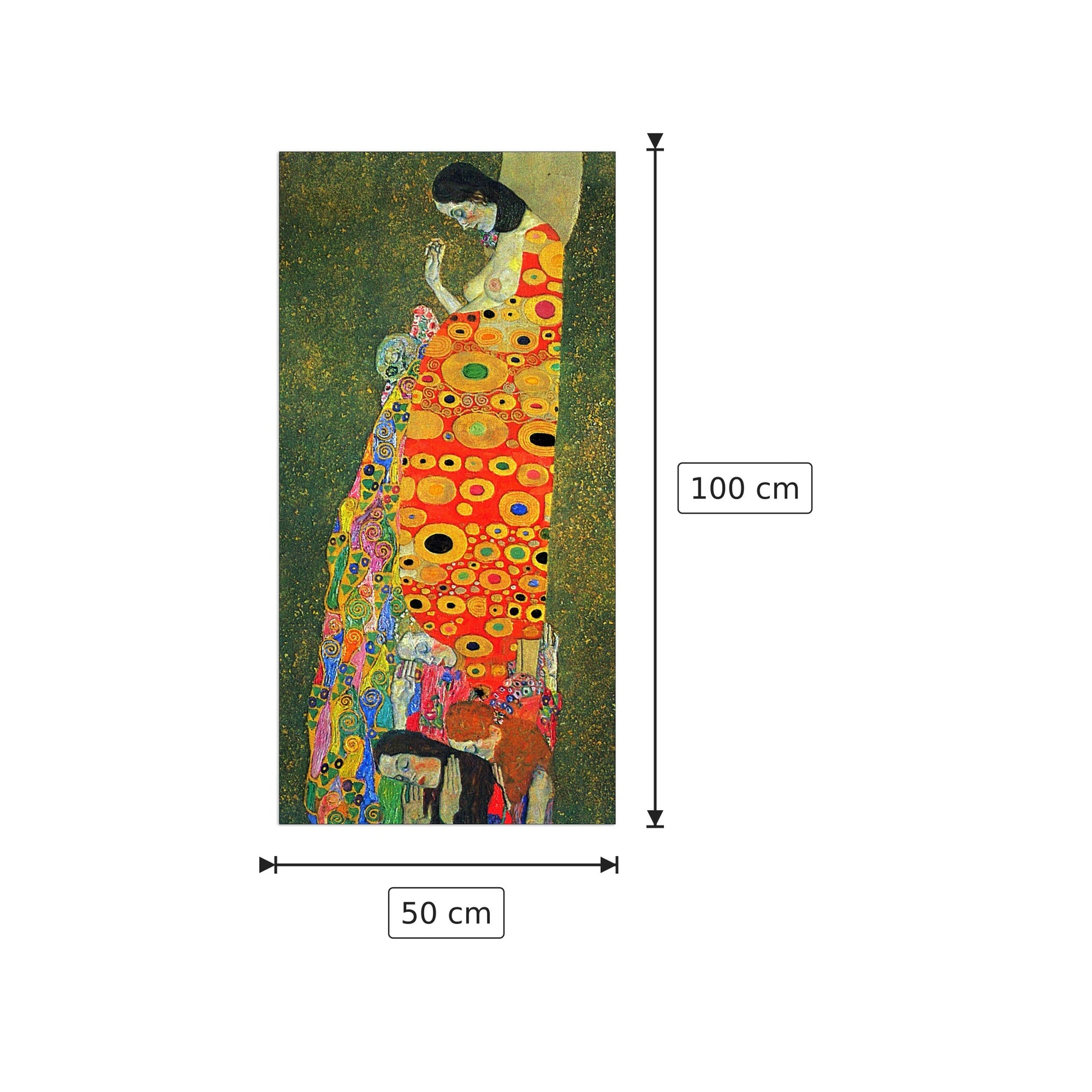 Abandoned Hope - Klimt Gustav - cm 50x100 - Pannello in MDF