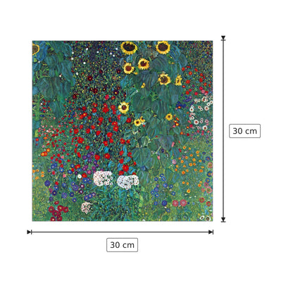 Garden with Crucifix 2 - Klimt Gustav - cm 30x30 - Pannello in MDF