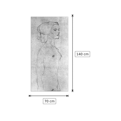 Half a picture to the right Schreitenden - Klimt Gustav - cm 70x140 - Pannello in MDF