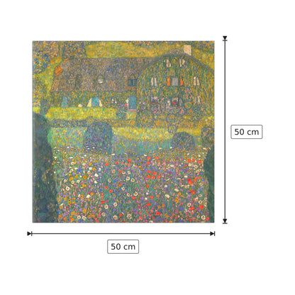 House in Attersee - Klimt Gustav - cm 50x50 - Pannello in MDF