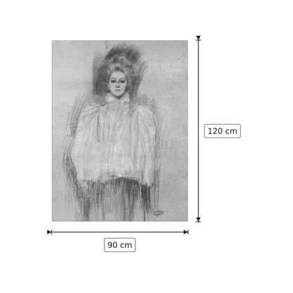 Lady in cape - Klimt Gustav - cm 90x120 - Pannello in MDF