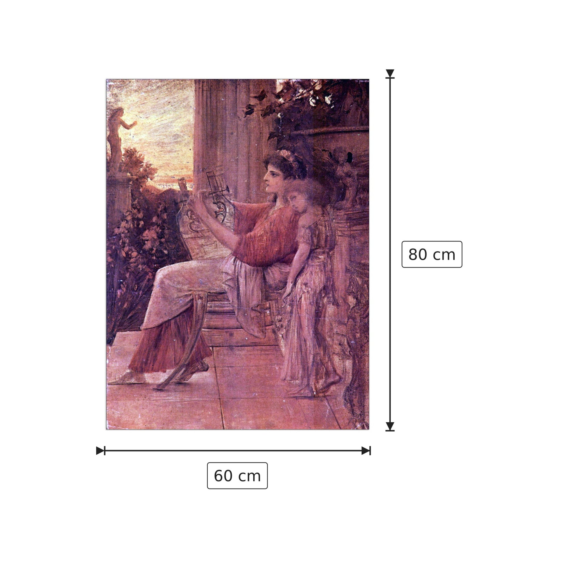 Sapho - Klimt Gustav - cm 60x80 - Pannello in MDF