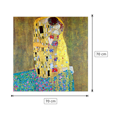 The Kiss 2 - Klimt Gustav - cm 70x70 - Pannello in MDF