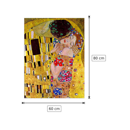 The Kiss - Klimt Gustav - cm 60x80 - Pannello in MDF