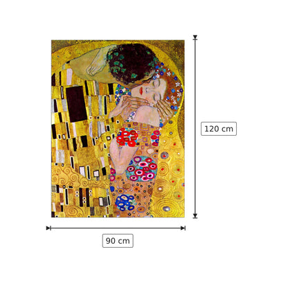 The Kiss - Klimt Gustav - cm 90x120 - Pannello in MDF