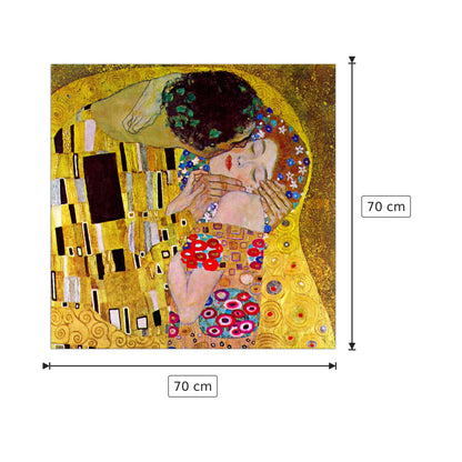 The Kiss - Klimt Gustav - cm 70x70 - Pannello in MDF