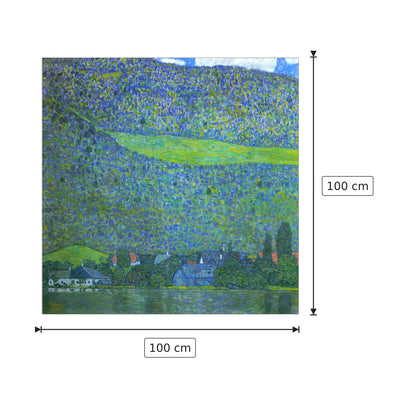 Unterach at the Attersee - Klimt Gustav - cm 100x100 - Pannello in MDF