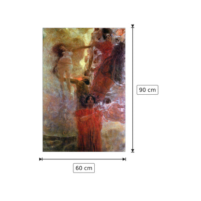 Medicine II - Klimt Gustav - cm 60x90 - Pannello in MDF