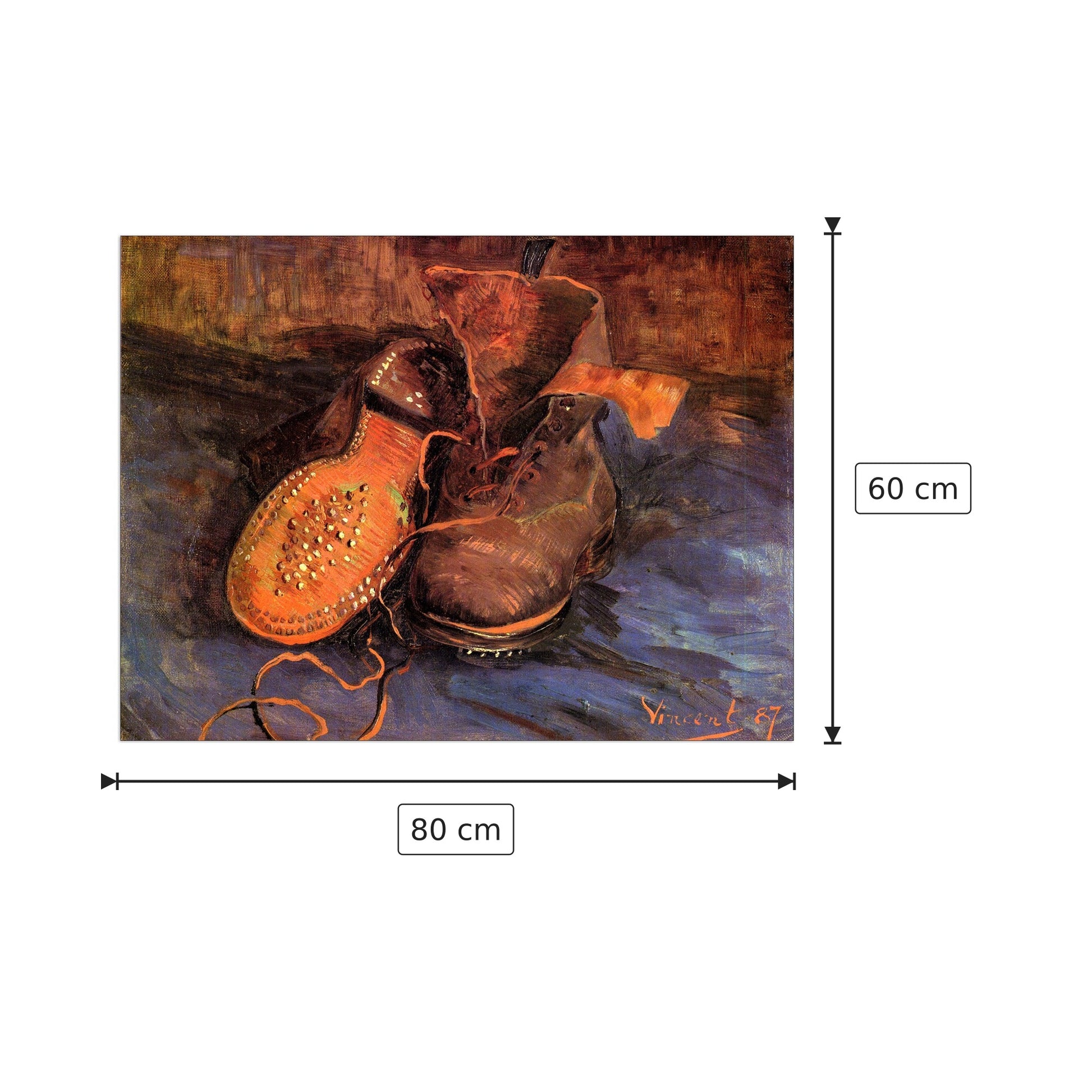 A Pair of Shoes4 - Van Gogh Vincent - cm 80x60 - Pannello in MDF