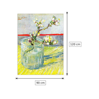 Almond Blossom branch - Van Gogh Vincent - cm 90x120 - Pannello in MDF