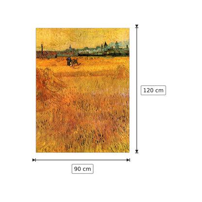 Arles View from the Wheat Fields - Van Gogh Vincent - cm 90x120 - Pannello in MDF