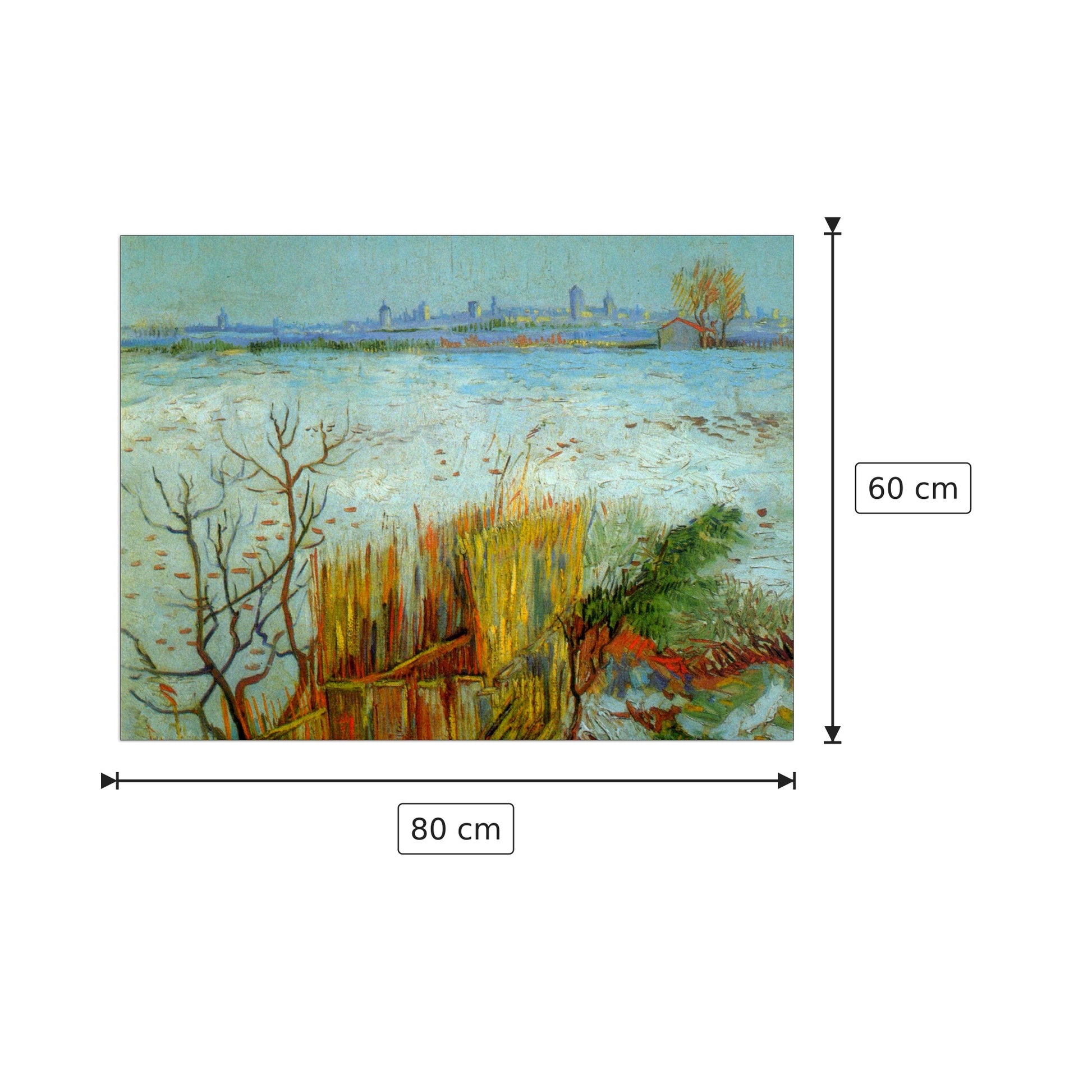 Arles - Van Gogh Vincent - cm 80x60 - Pannello in MDF