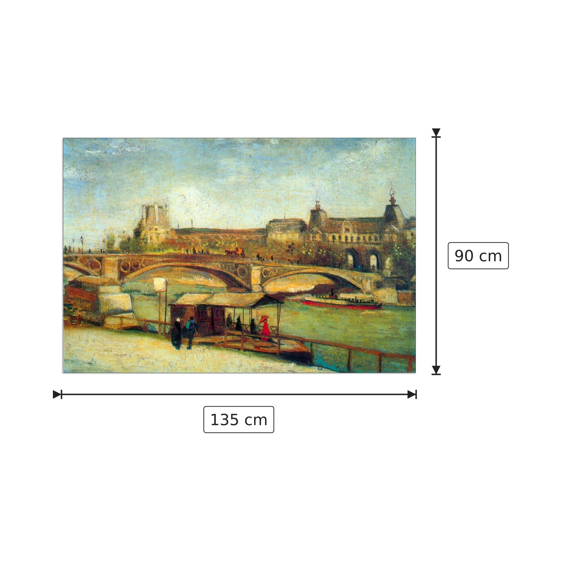 Bologne - Van Gogh Vincent - cm 135x90 - Pannello in MDF
