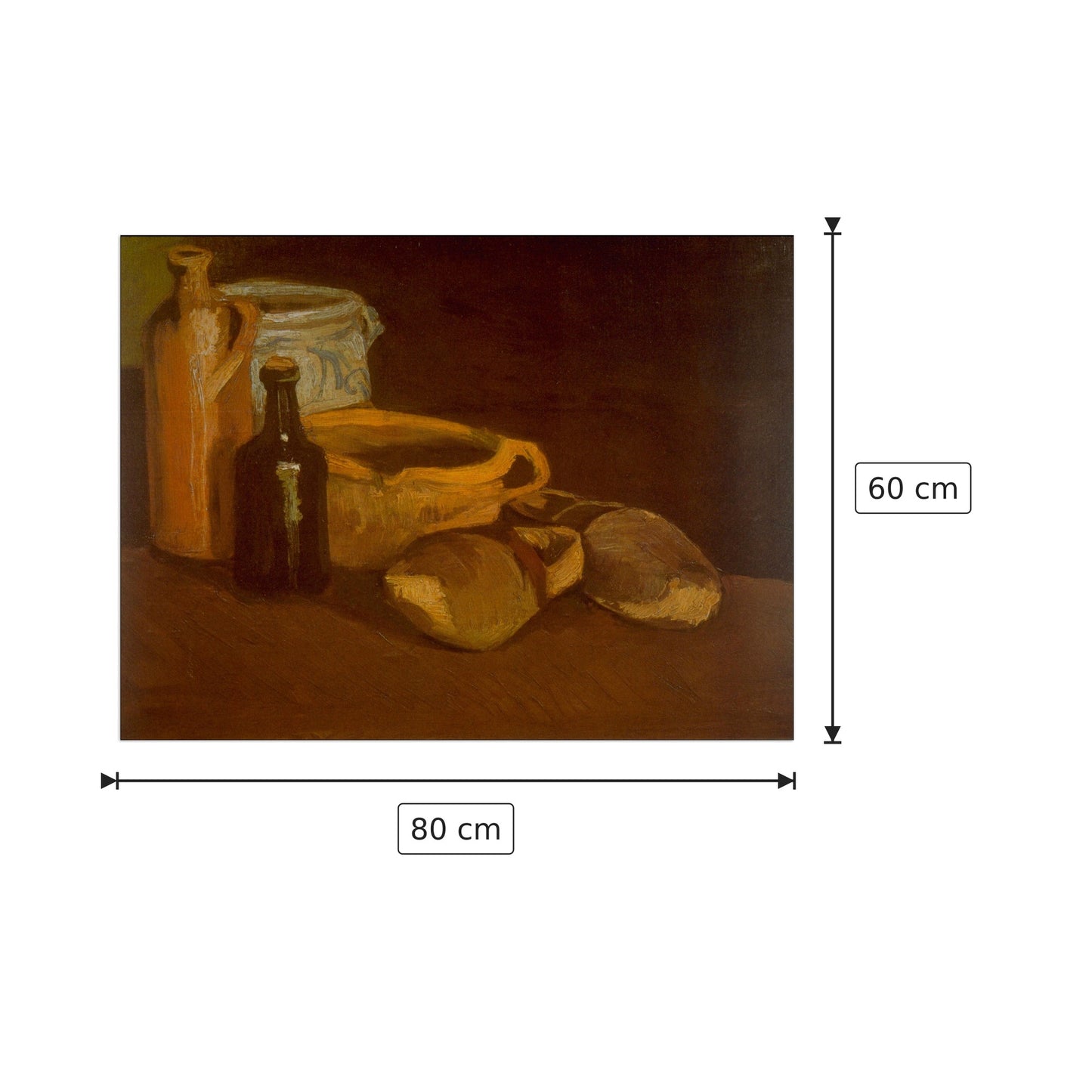 Cogs - Van Gogh Vincent - cm 80x60 - Pannello in MDF