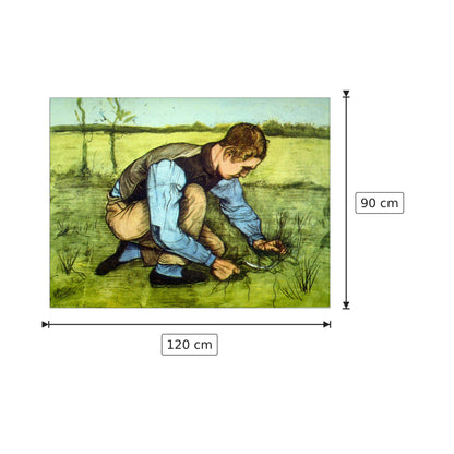 Cutting Grass - Van Gogh Vincent - cm 120x90 - Pannello in MDF