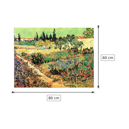 Flowering Garden with Path - Van Gogh Vincent - cm 80x60 - Pannello in MDF