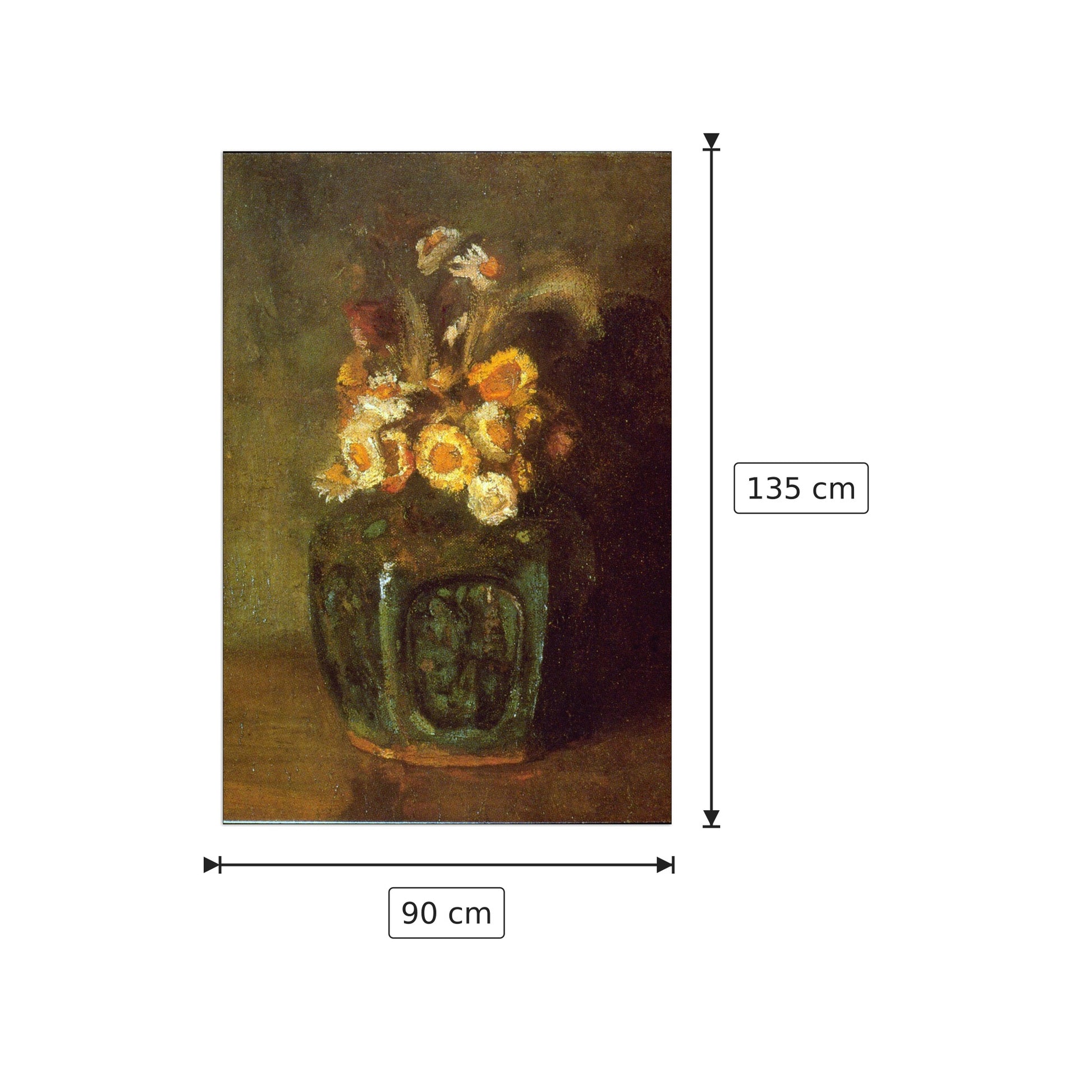 Ginger Jar - Van Gogh Vincent - cm 90x135 - Pannello in MDF