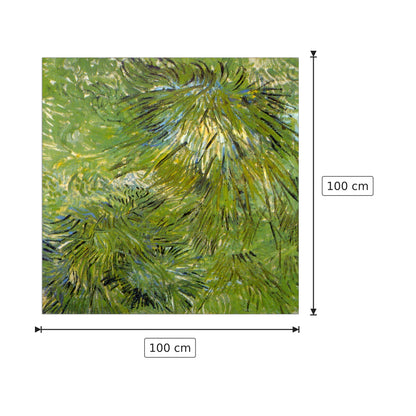 Grass - Van Gogh Vincent - cm 100x100 - Pannello in MDF