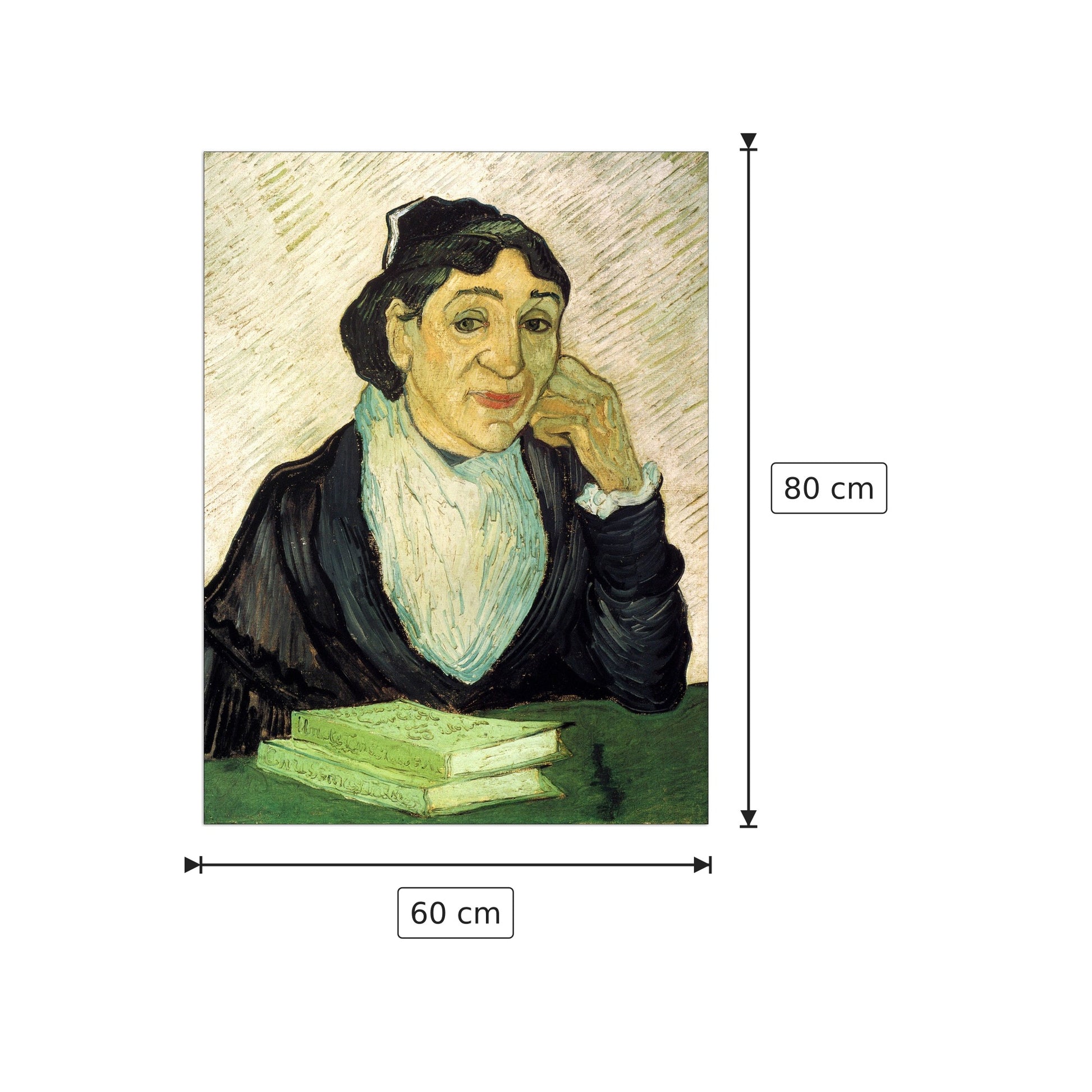 L Arlesienne Madame Ginoux - Van Gogh Vincent - cm 60x80 - Pannello in MDF