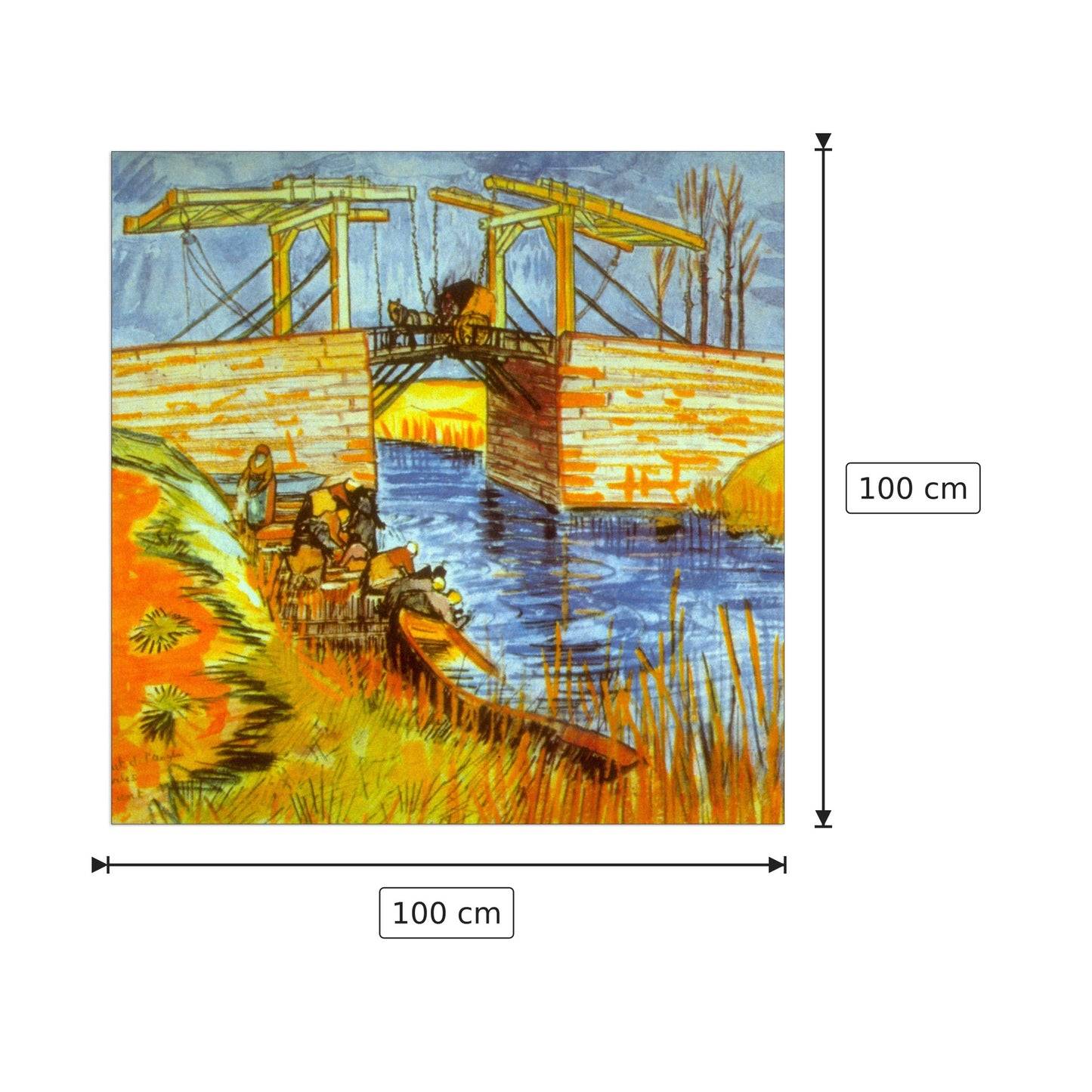Langlois - Van Gogh Vincent - cm 100x100 - Pannello in MDF