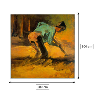 Man Digging - Van Gogh Vincent - cm 100x100 - Pannello in MDF