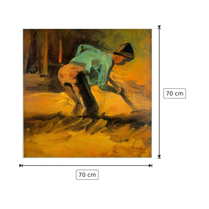 Man Digging - Van Gogh Vincent - cm 70x70 - Pannello in MDF