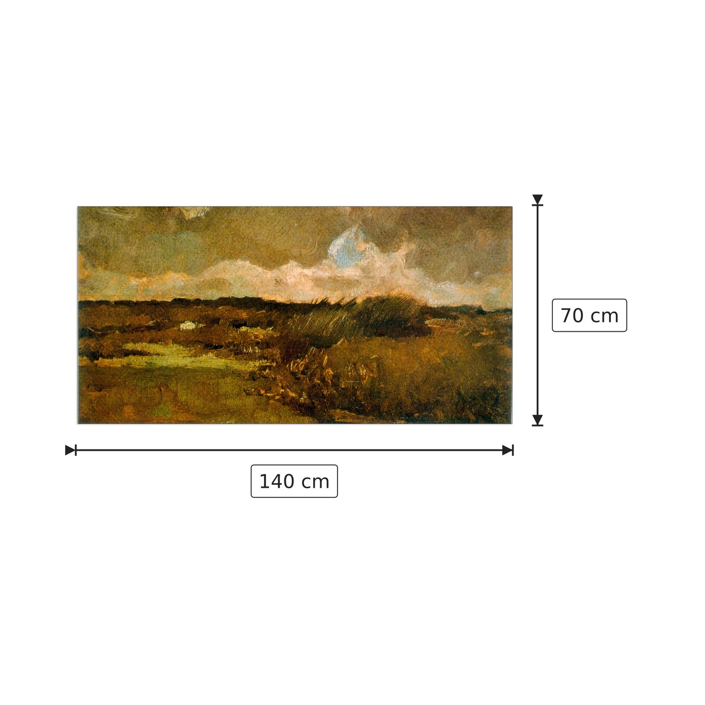 Marshy - Van Gogh Vincent - cm 140x70 - Pannello in MDF