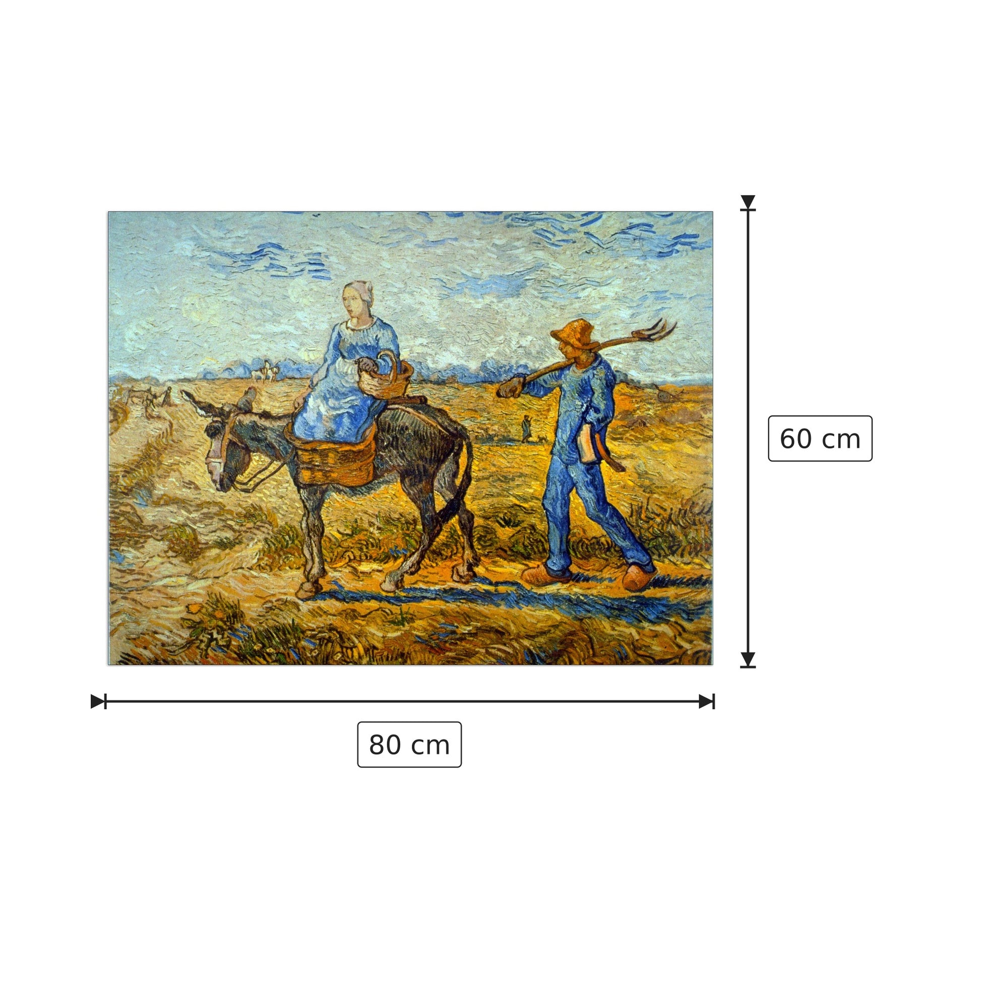 Morning - Van Gogh Vincent - cm 80x60 - Pannello in MDF