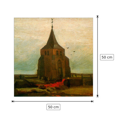 Old Church - Van Gogh Vincent - cm 50x50 - Pannello in MDF