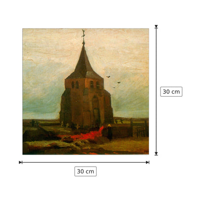 Old Church - Van Gogh Vincent - cm 30x30 - Pannello in MDF
