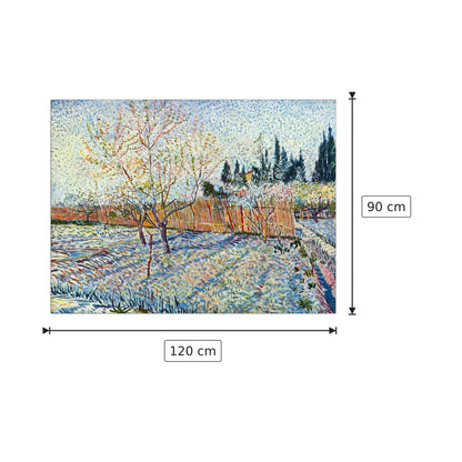 Orchard with cypress - Van Gogh Vincent - cm 120x90 - Pannello in MDF