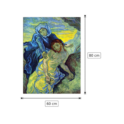 Pieta (by Eugene Delacroix) - Van Gogh Vincent - cm 60x80 - Pannello in MDF