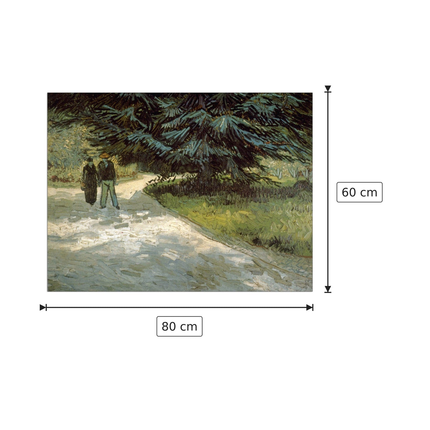 Poets Garden III - Van Gogh Vincent - cm 80x60 - Pannello in MDF