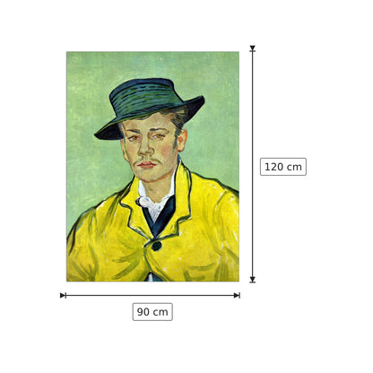 Portrait of Armand Roulin - Van Gogh Vincent - cm 90x120 - Pannello in MDF