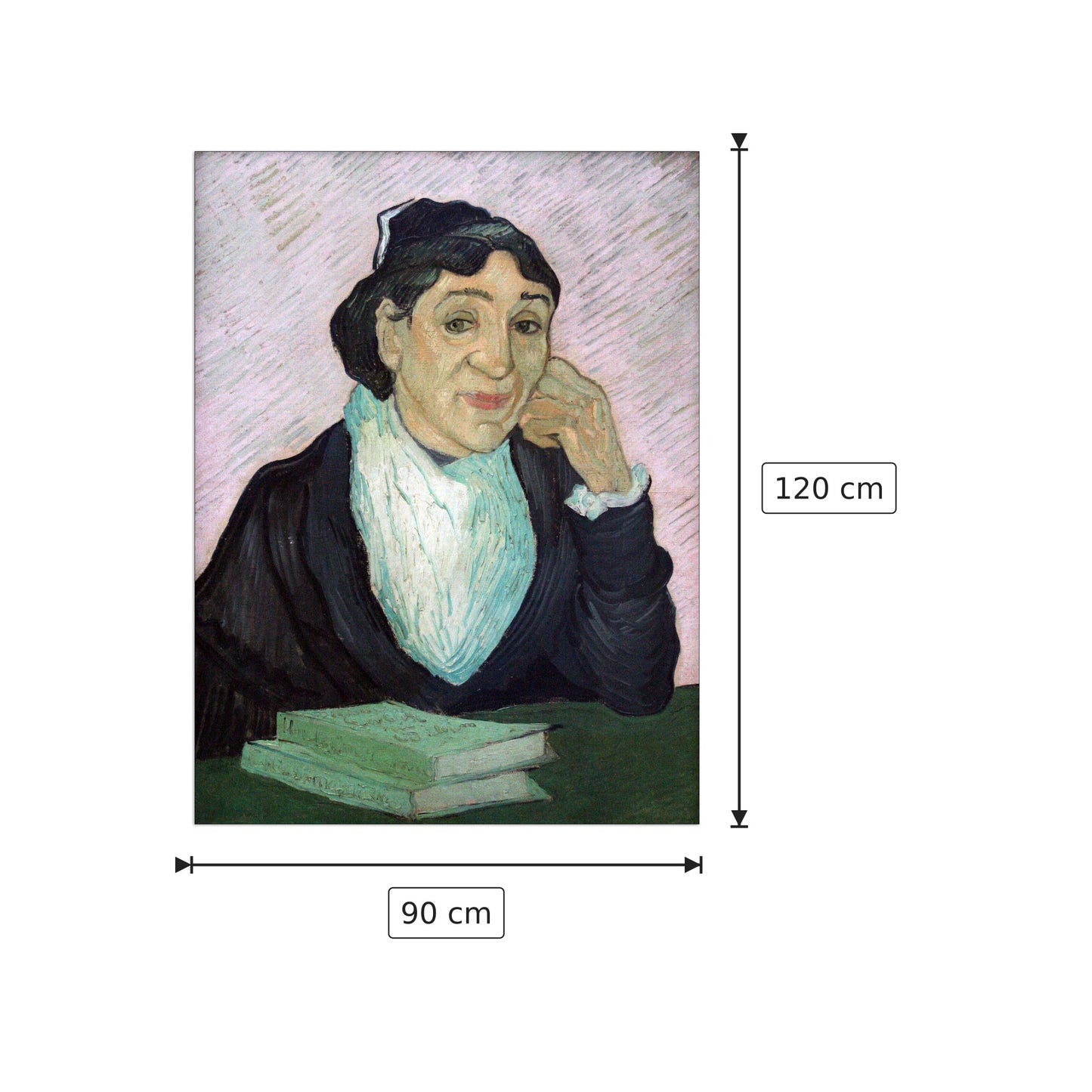 Portrait of Madame Ginoux - Van Gogh Vincent - cm 90x120 - Pannello in MDF