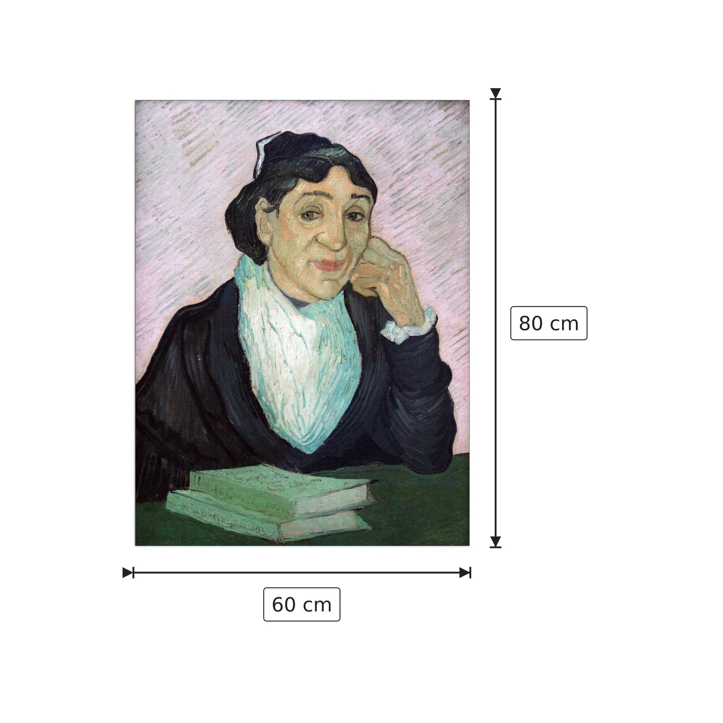 Portrait of Madame Ginoux - Van Gogh Vincent - cm 60x80 - Pannello in MDF