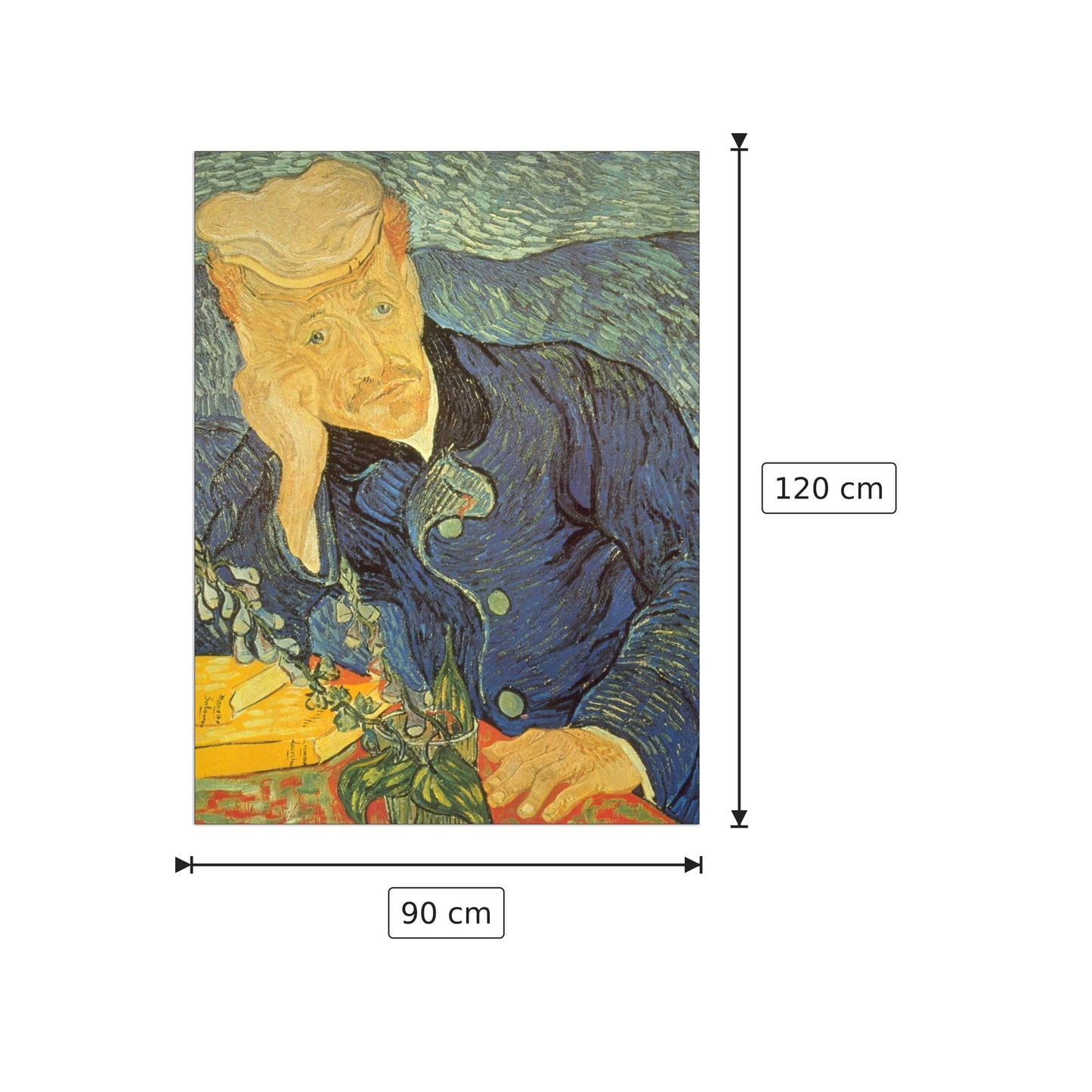 Ravoux - Van Gogh Vincent - cm 90x120 - Pannello in MDF
