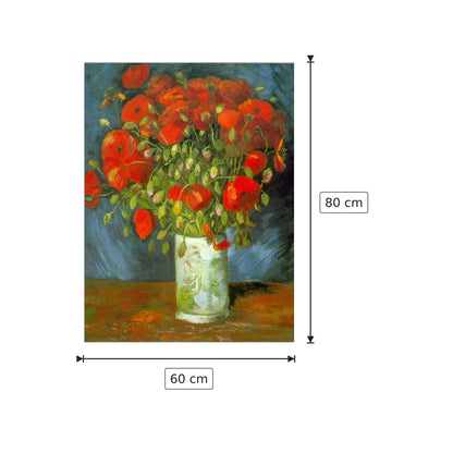 Red Poppies - Van Gogh Vincent - cm 60x80 - Pannello in MDF