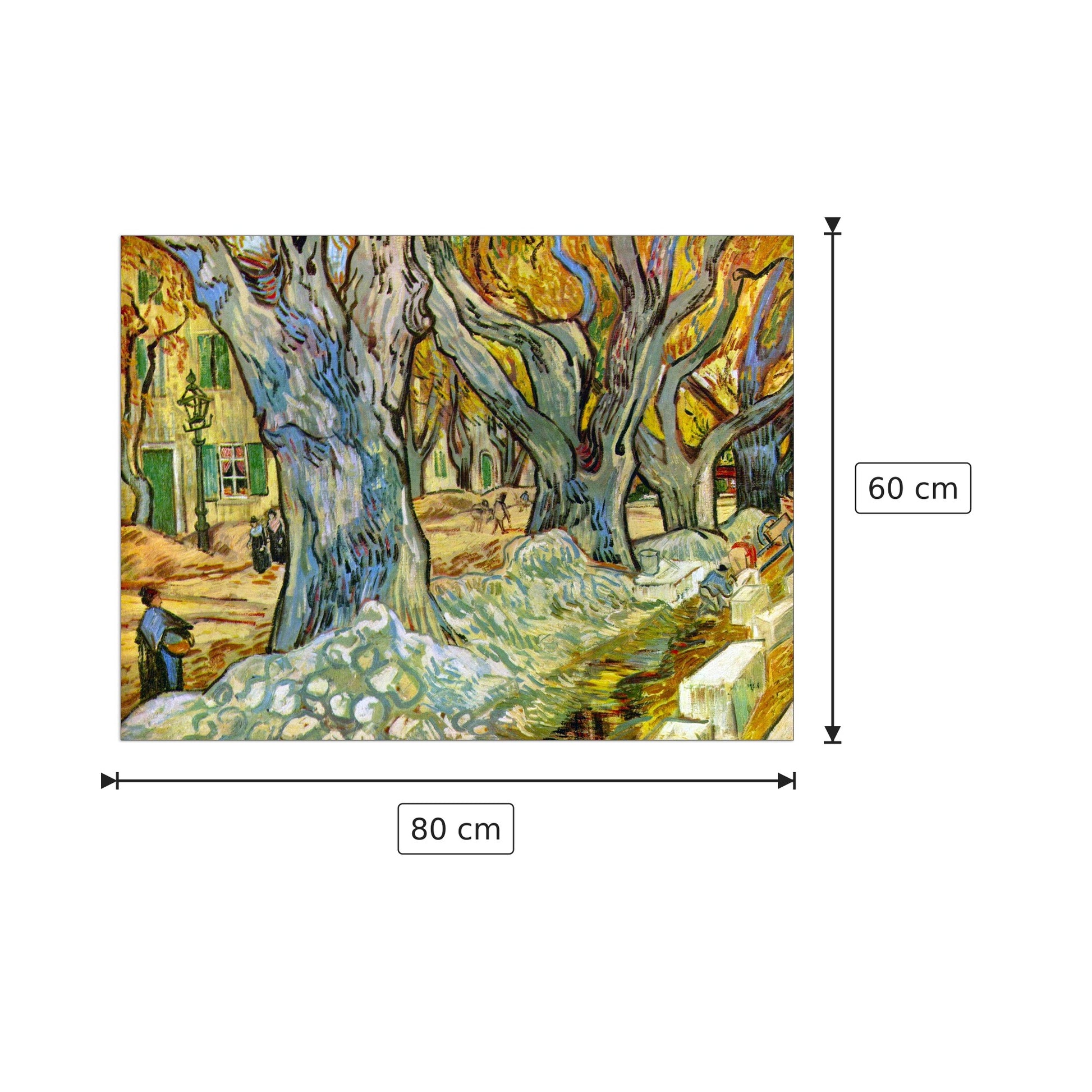 Roadman - Van Gogh Vincent - cm 80x60 - Pannello in MDF
