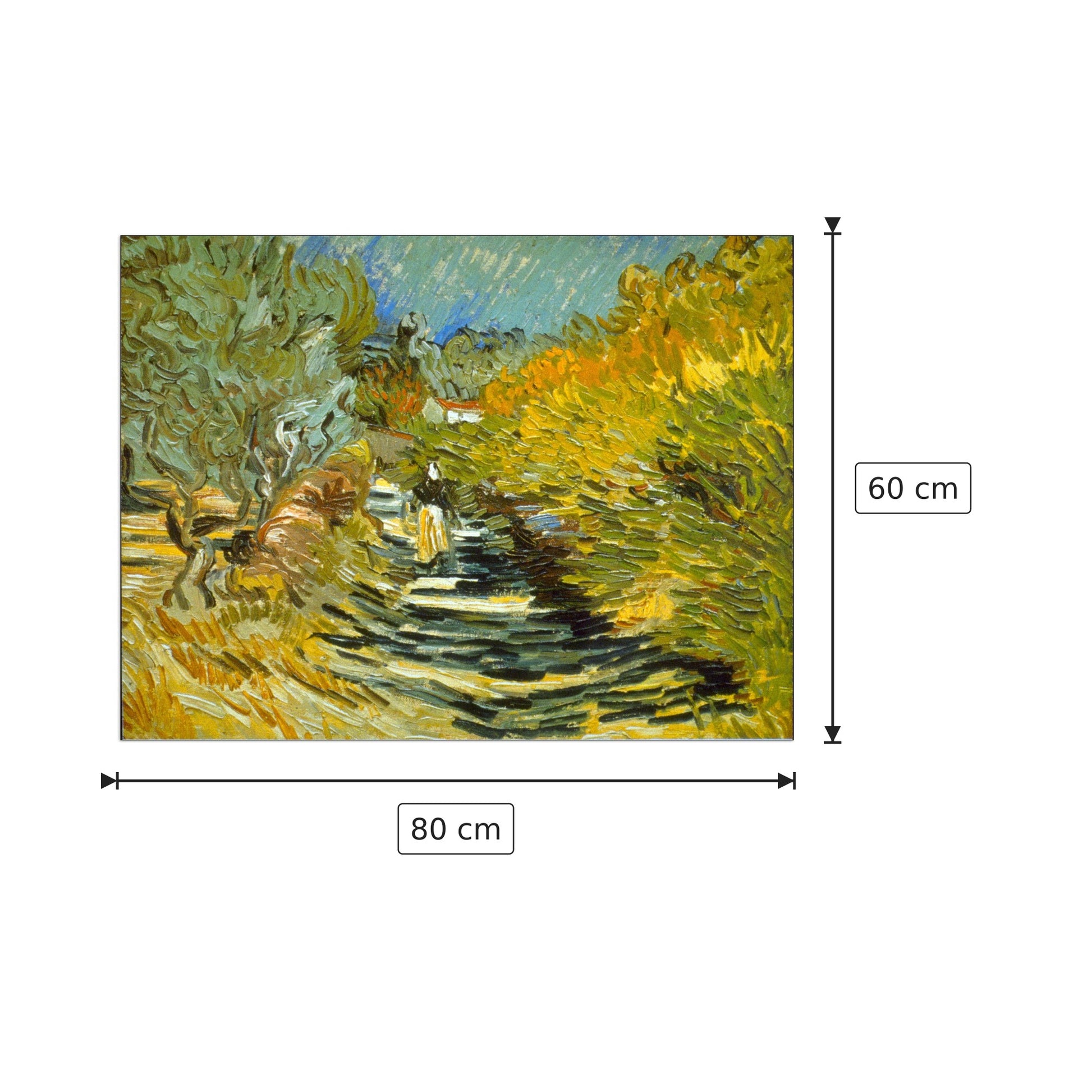 Saint-Remy - Van Gogh Vincent - cm 80x60 - Pannello in MDF