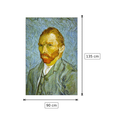 Self Portrait - Van Gogh Vincent - cm 90x135 - Pannello in MDF
