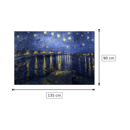 Starry Night Over the Rhone - Van Gogh Vincent - cm 135x90 - Pannello in MDF