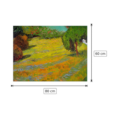 Sunny Lawn - Van Gogh Vincent - cm 80x60 - Pannello in MDF