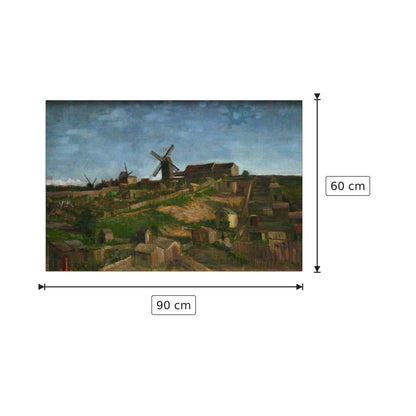 The hill of Monmartre - Van Gogh Vincent - cm 90x60 - Pannello in MDF