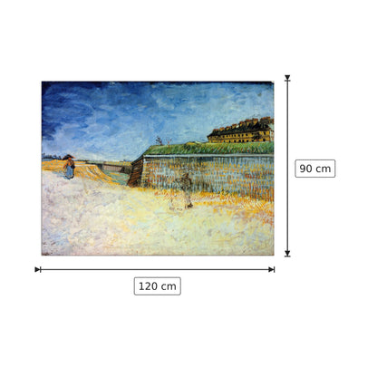 The Ramparts of Paris II - Van Gogh Vincent - cm 120x90 - Pannello in MDF
